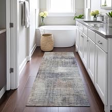 Addison Rugs Chantille ACN2718 Khaki 2'3" x 7'6" Indoor/Outdoor, Machine Washable, Easy Clean, Non Shedding, Bedroom, Living Room, Dining Room, Kitchen, Patio Runner Rug