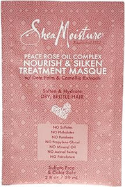 Shea Moisture Peace Rose Oil Complex Nourish & Silken Treatment Masque for Unisex, 2 Ounce