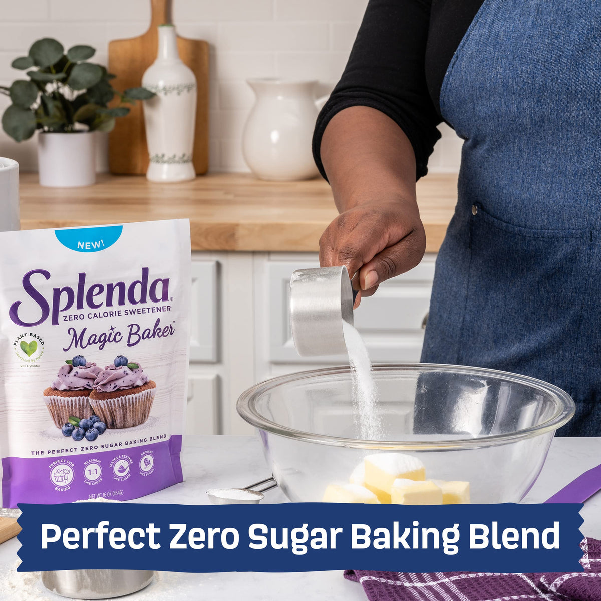SPLENDA White / 16 Ounce (Pack of 6) / 1 Stevia