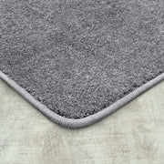 Endurance Solid Colored Area Rug in Color Silver by Joy Carpets – 4' x 6' (Rectangular), Polyester, Silver, Model 80N-12
