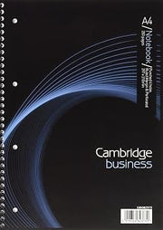 Hamelin Cambridge Notebook 200 Page Wirebound Feint & Margin A4 Ref 100082373 [Pack 3]
