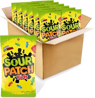 Sour Patch Kids Soft & Chewy Candy, Bulk Candy, 12 - 8 oz Bags