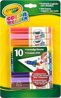 Crayola Color Wonder Markers, Mess Free Coloring, 10 Count, Age 3, 4, 5, 6