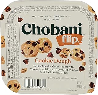 Chobani Flip® Low-Fat Greek Yogurt Chocolate Chip Cookie Dough 4.5oz