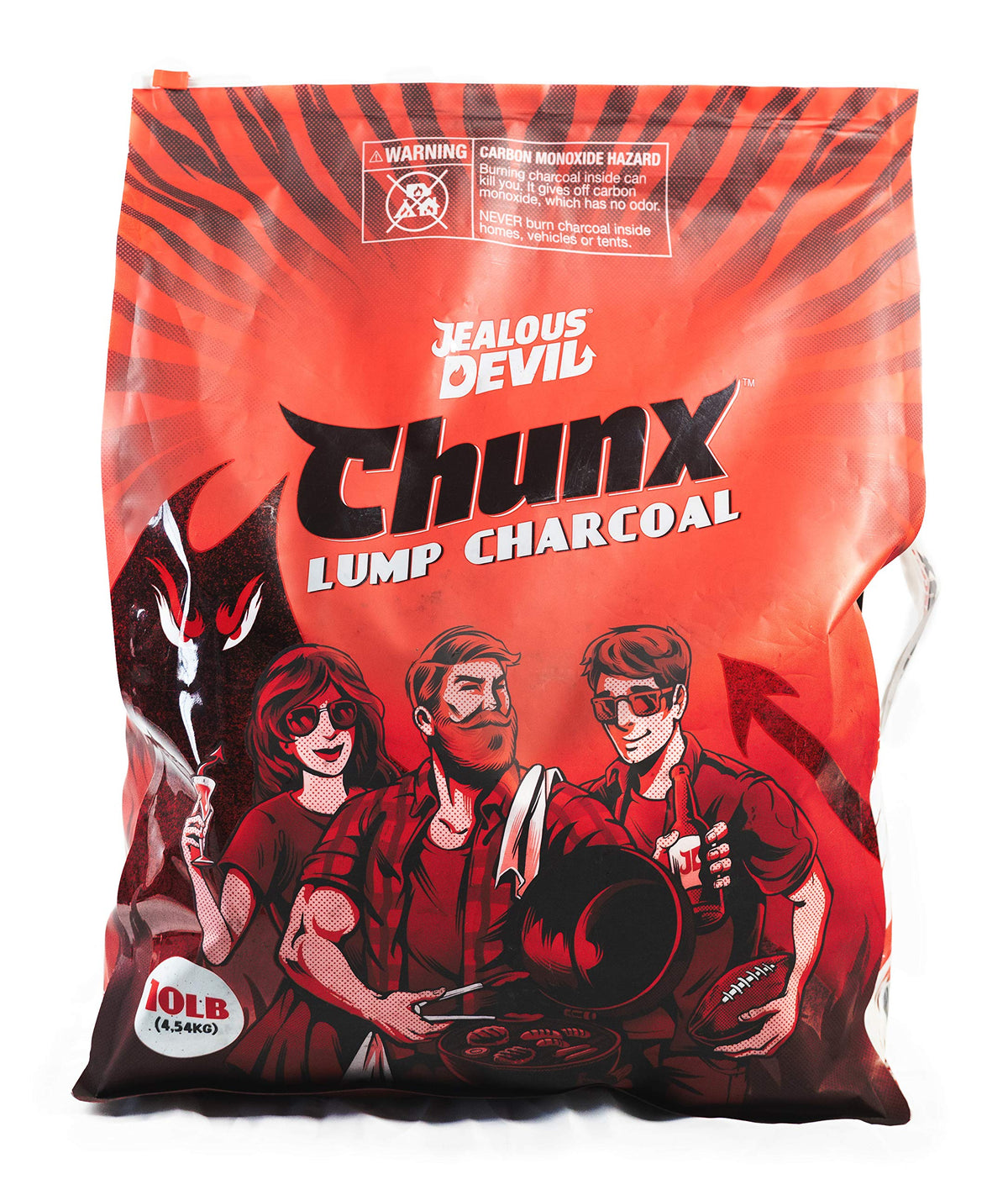 All Natural Hardwood Lump Charcoal (1-10lbs Bag) by Jealous Devil – 1 x 10 lb Bag, Wood, Black, Model JDCHX10LBS