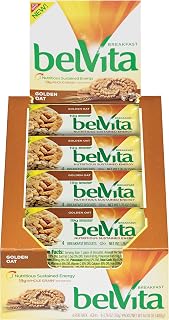 Belvita Breakfast Biscuits, Golden Oat Flavor, 4 Count (Pack of 8)