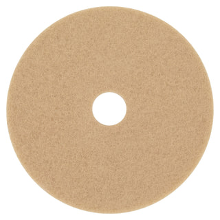 3M 05606 Ultra High-Speed Floor Burnishing Pads 3400, 20" Diameter, Tan (Case of 5)