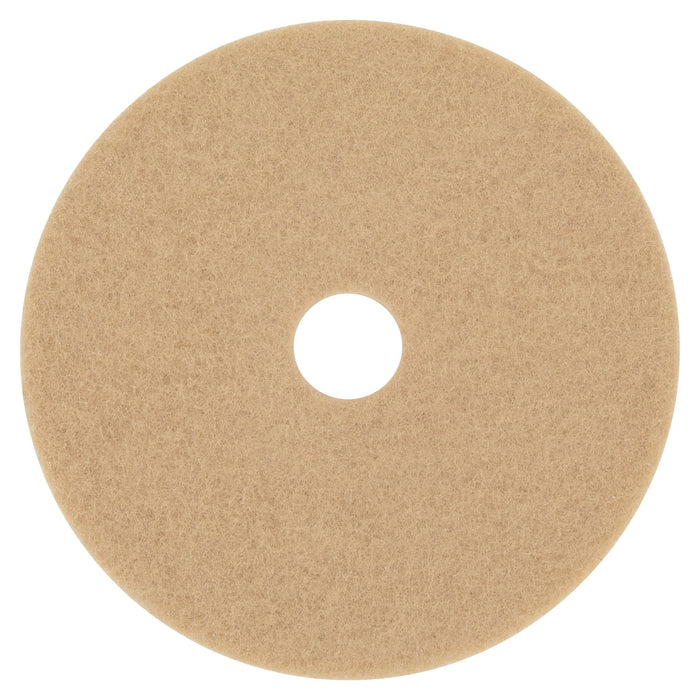 3M 05606 Ultra High-Speed Floor Burnishing Pads 3400, 20" Diameter, Tan (Case of 5)
