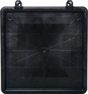 Carlisle FoodService Products E-Z Glide Warewashing Rack Dolly Dishwashing Rack Dolly with Drain for Kitchen and Restaurants – Plastic, 22.5 X 22.5 X 8 Inches, Black