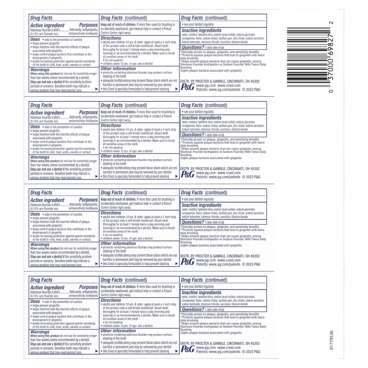 Crest 5 Ounce (Pack of 24) / Pro-Health Advanced / 6 Toothpaste