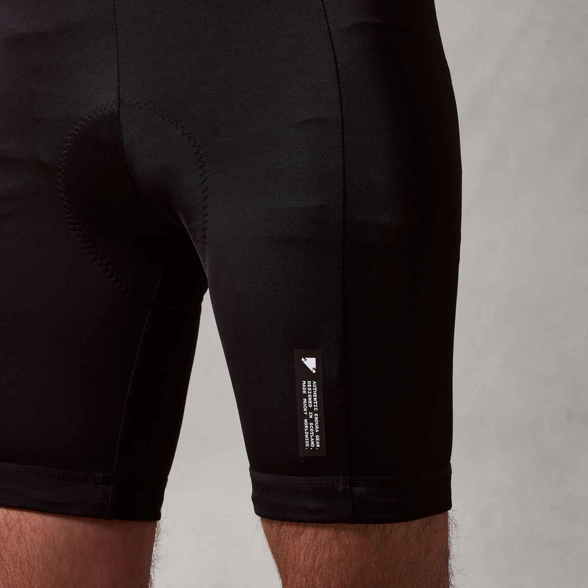 Mens 6 Panel Road Cycling Short Black by Endura – Nylon, Black, Model E4079BK/6