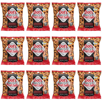Pretzel Twists Original Seasoned, 1.5 Ounce by Dot's Homestyle Pretzels – Small