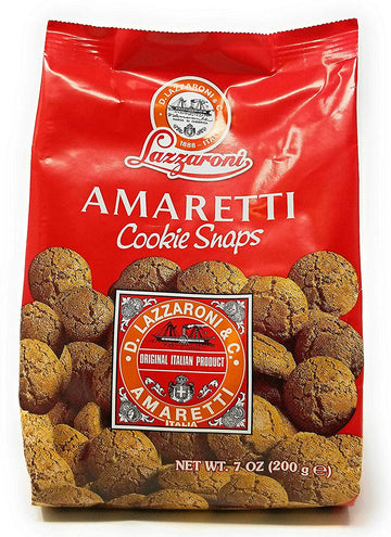 Amaretti Cookie Snaps by Lazzaroni – 7 Ounce (Pack of 1), light brown, Model QI-L5LK-05ZY