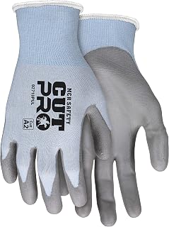 MCR Safety 92718PUXL Cut Pro 18 Gauge HyperMax Work Glove, Cut Protection Glove, Polyurethane Coated Palm & Fingertips, X-Large