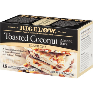 Bigelow Toasted Coconut Almond Bark 36 Tea Bags (2 boxes of 18) by Bigelow Tea – 18 Count (Pack of 2), Pack of 2