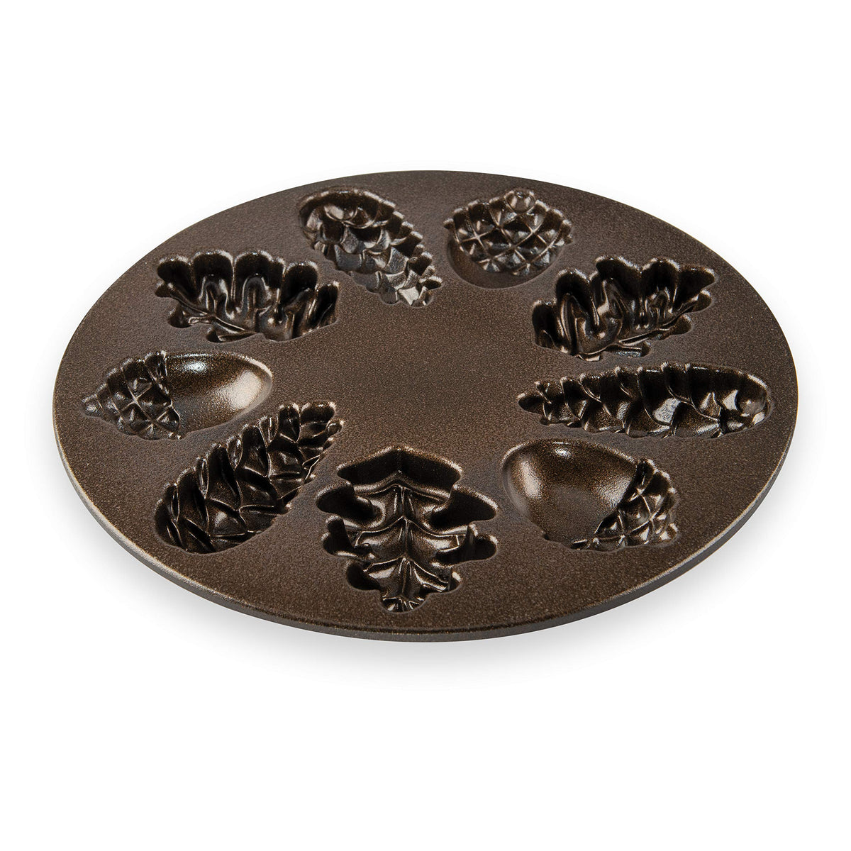 Woodland Cakelet by Nordic Ware – 2.25 Cup Capacity, 2.25 cups, Aluminum, Bronze, Model 94148