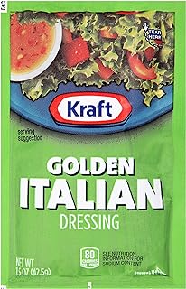 Kraft Single Serve Salad Dressing, 60 ct, Golden Italian, 1.5 oz Pkts