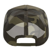 Chital Axis Deer Heartbeat Axis Deer Trucker Hat with Adjustable Mesh Back by Chital Axis Deer Lovers Shop – Polyester, Camo Green