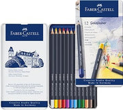 Faber-Castell Creative Studio Goldfaber Wood Cased Color Pencils - Tin of 12 Colors