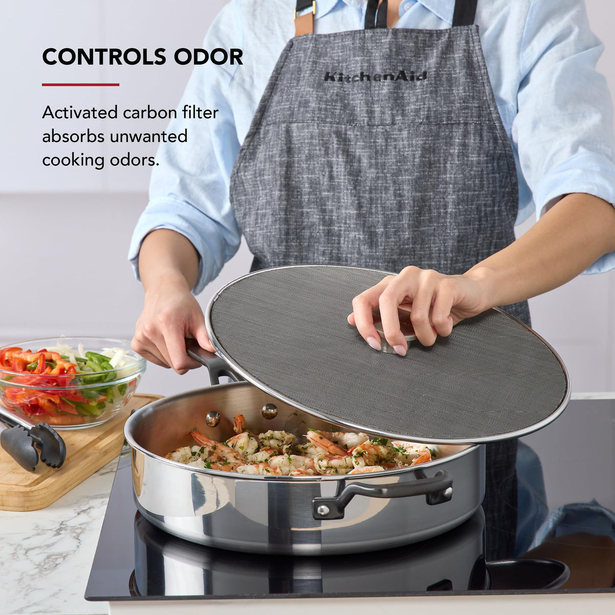 KitchenAid Stainless Steel / 13 inches / 1 Splatter Screens