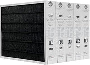 Lennox X6675 20x25x5 Healthy Climate Carbon-Clean MERV 16 Filter Bundle with Same Day Supply Filter Change Reminder Magnet (5-Pack)