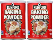 Rumford Double Action Baking Powder, 8.1 oz (Pack of 2)