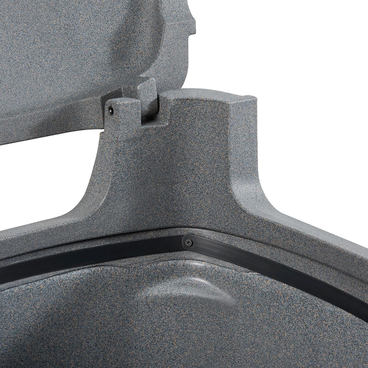 Outdoor Trash Can with Hinged Lid by Global Industrial – 60.0 gallons, Plastic, Gray, Model 732315