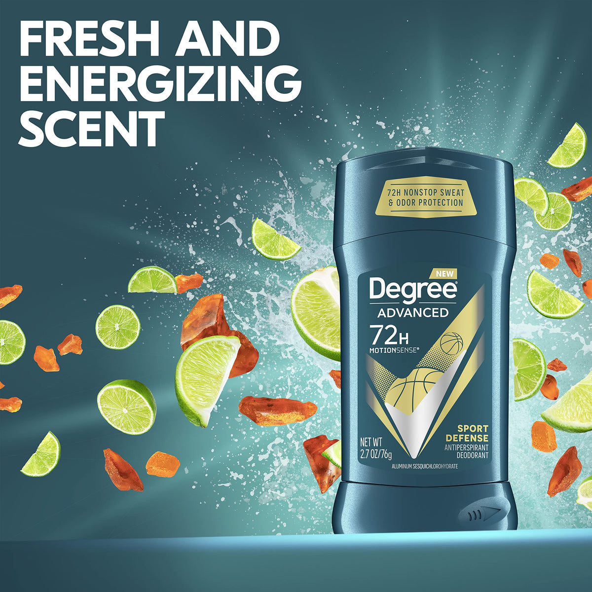 Advanced Antiperspirant Deodorant Sport Defense 2.7 oz 4 Count by Degree – 2.7 Ounce (Pack of 4), Pack of 4