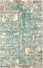 Oriental Weavers Formations Hand-Made Area Rug - 70005-6' x 9' - in Blue/Grey - Modern Style, Hand-Made Viscose Rugs, Dining, Living Room Rug