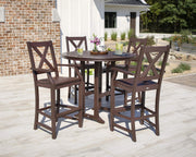 ® Braxton Bar Set by Polywood – High Density Polyethylene, Sand, Model PWS513-1-SA