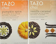 TAZO Chai Tea Holiday Bundle - 2 Items (Pumpkin Spice & Vanilla Caramel Flavors)