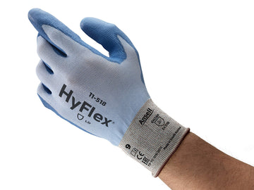 HyFlex 11-518 Ultra-Thin PU Work Gloves by Ansell – Medium (Pack of 24), Polyurethane, Blue, Pack of 12, Model 235133