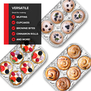 Stock Your Home 1 / 1 Count / Silver Muffin & Cupcake Pans
