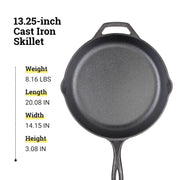 Lodge 13.25" (Pack of 1) / Black / 1 Skillets
