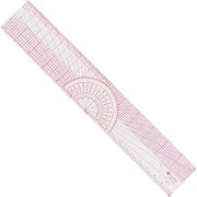 Westcott Beveled Protractor Ruler, 12", Transparent (B-75)