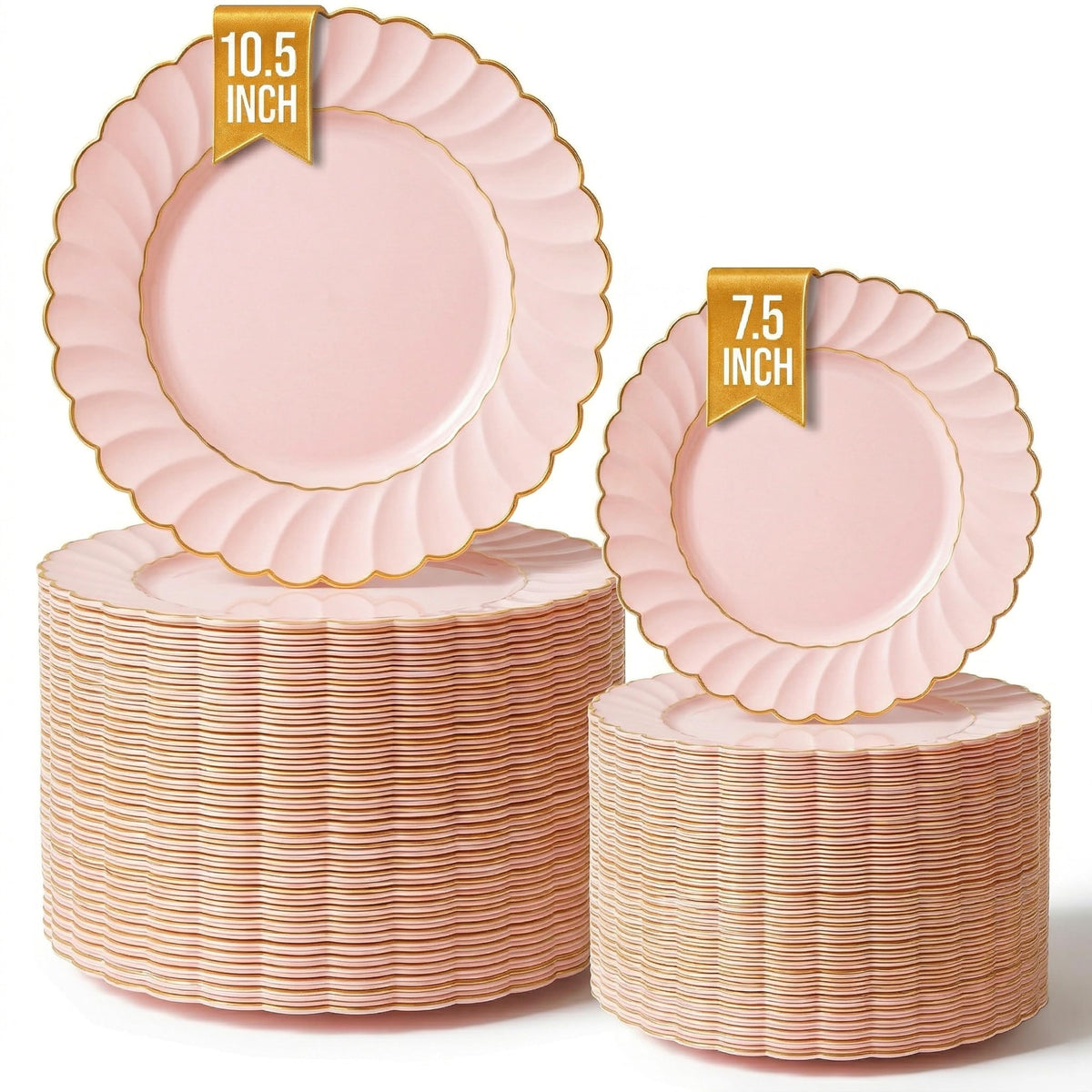 Stock Your Home Gold / 100 / 4 Pack Pack of 25 Plates