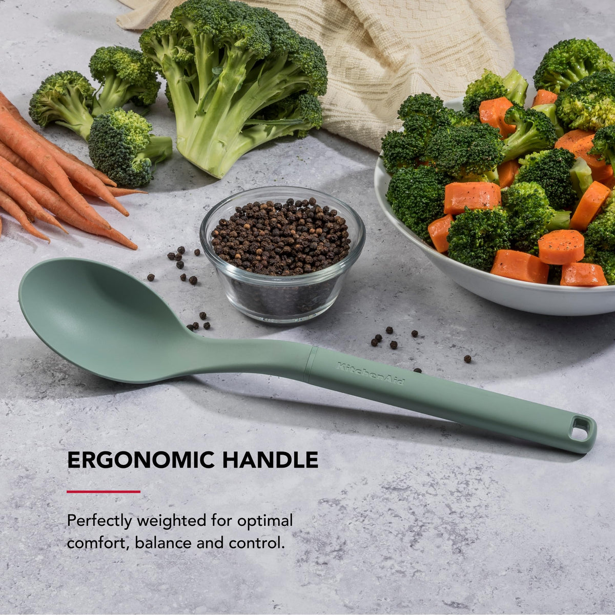 KitchenAid Cardamom / 13.6-Inch / Everyday Cooking Spoons