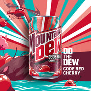 Soda, Code Red, 12oz Cans (12 Pack) by Mountain Dew – 12 Fl Oz (Pack of 12), Pack of 12, Model mountaindewredcode12