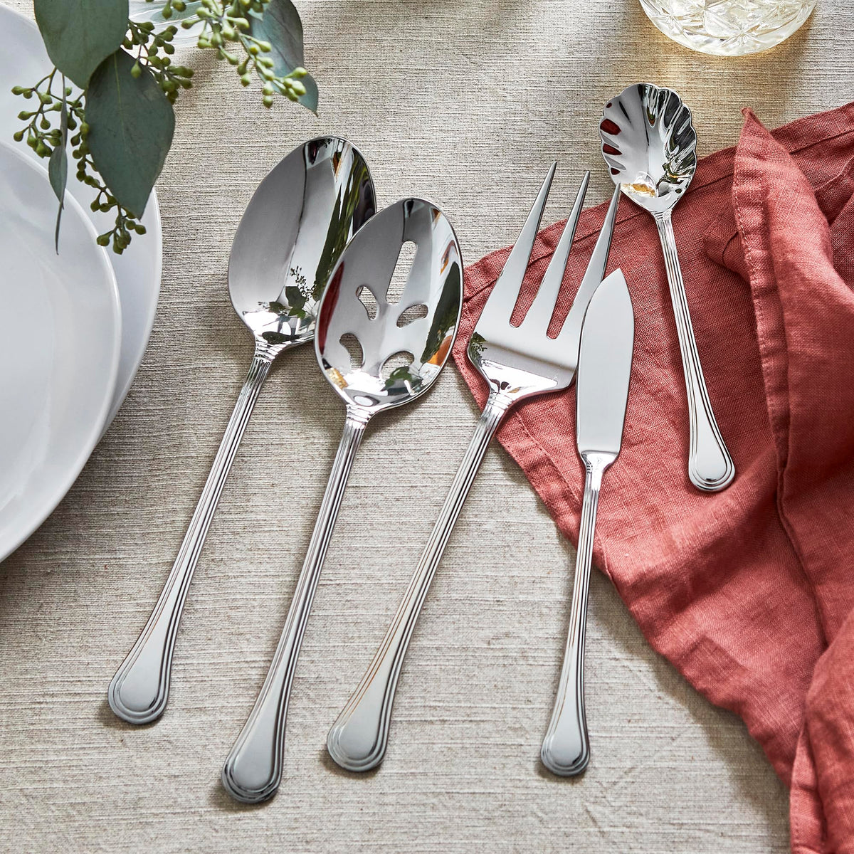 65-Piece Astley Flatware Set by HENCKELS – 65-pc, Stainless Steel, Pack of 65, Model 22515-365