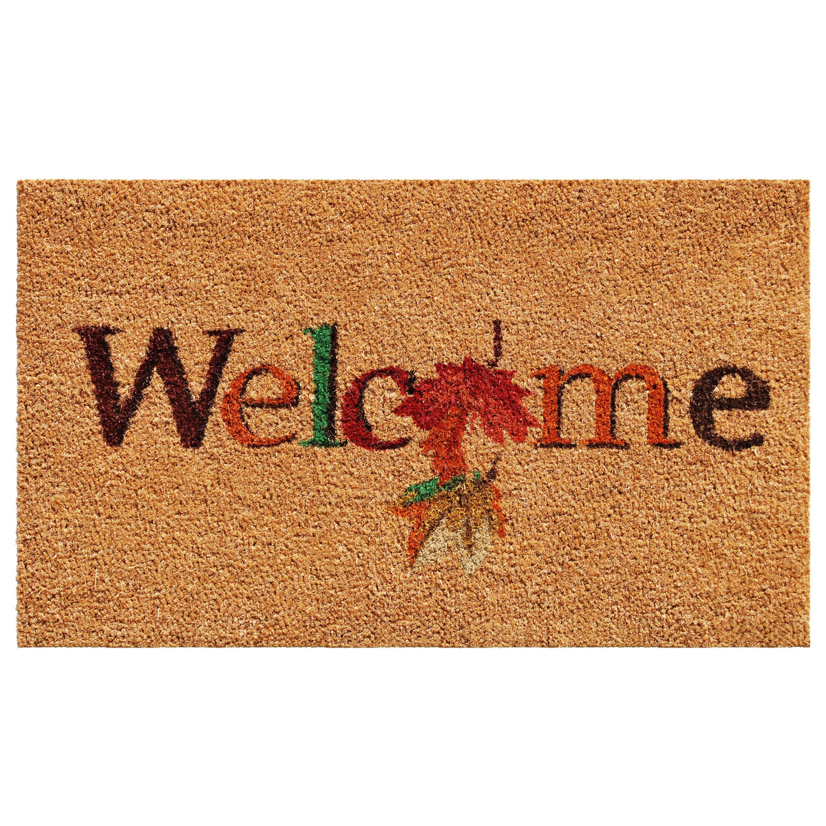 Calloway Mills Fall Beauty Coir Doormat, 17 x 29 Inches, Natural
