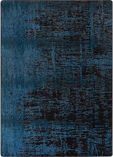 Joy Carpets Coastal Canvas 10'9" x 13'2" Area Rug in Color Deep Water