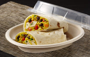 Pulp 16 oz Oval Burrito Bowl by Sabert – 27 oz, 16.0 ounces, Pulp, Beige, Pack of 300