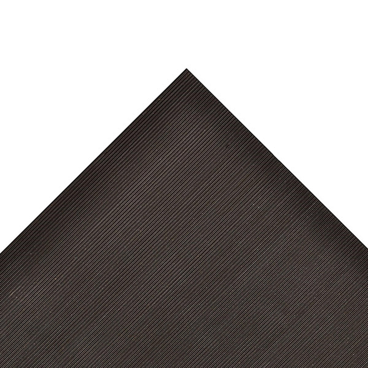 750 V-Groove Rubber Corrugated Runner™ by Notrax – 3' X 150', Vinyl, Black, Model 750R3150BL