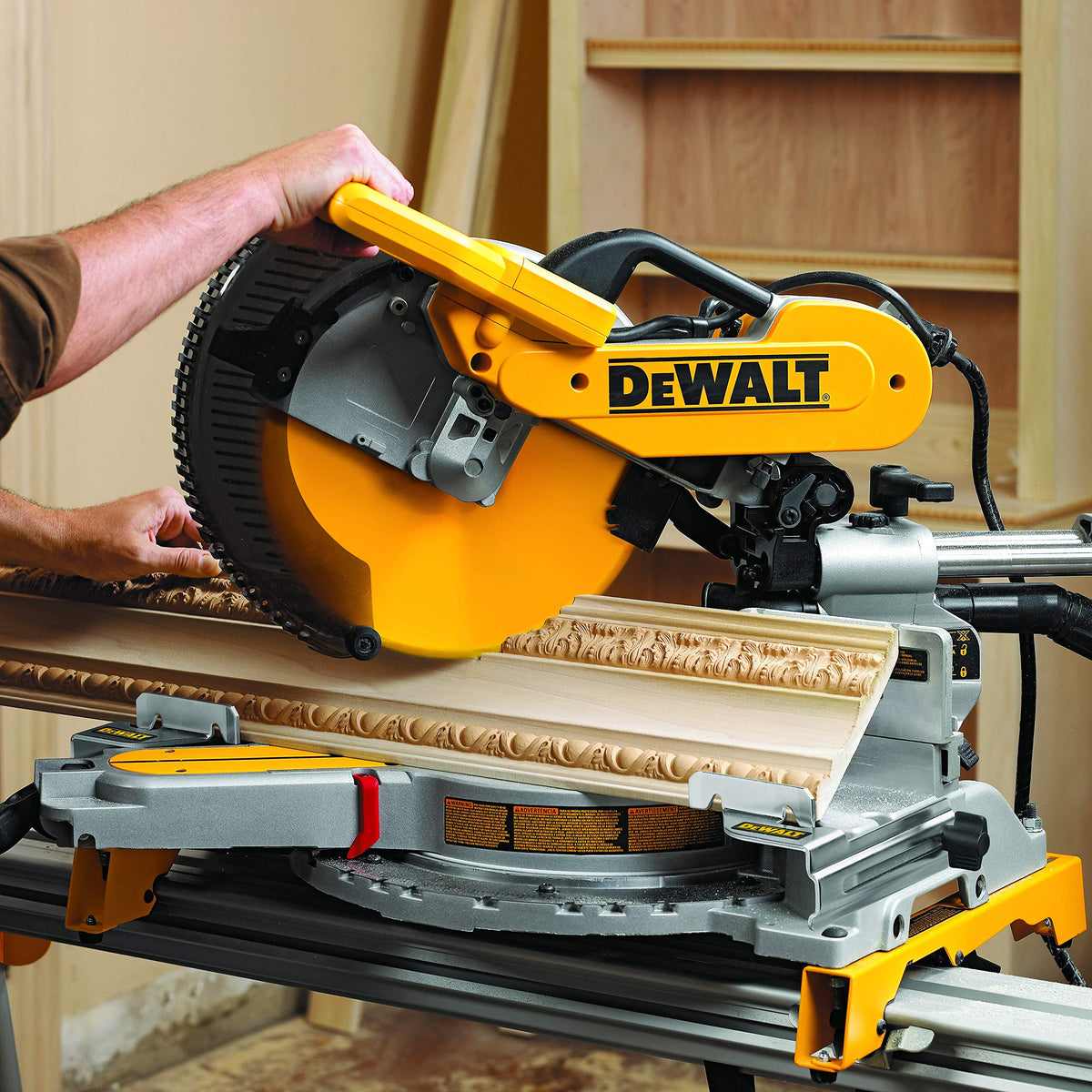 Miter Saw Crown Stops () by DEWALT – full size, Blend, Silver/Black, Model DW7084