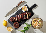 Handy Plus Series Cut & Serve Board - 14" × 7.5" - Slate/Slate by Epicurean – 14"L x 7.5"W, Paper, Slate/Slate, Model 008-S14070202