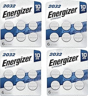 Energizer CR2032 Batteries, 3V Lithium Coin Cell 2032 Watch Battery,White (24 Count)