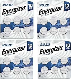 Energizer CR2032 Batteries, 3V Lithium Coin Cell 2032 Watch Battery,White (24 Count)