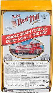 Bob's Red Mill Organic Old Fashioned Rolled Oats, 25-pound (Pack of 1)