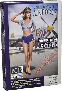 Masterbox 1:24 Scale Pin-up Series, Kit No. 5 Patty Construction Set (Grey)