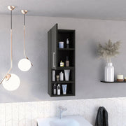 Madrid Medicine Cabinet by Tuhome – Small, Engineered Wood, Black, Model MLW7949